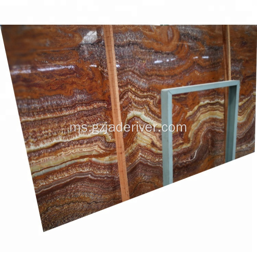 Brown Marble Slab Colorful Onyx Stone Natural